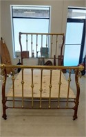 BRASS AND ORNATE DECOR BED- FULL SIZE