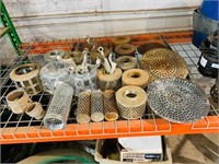 MISC LOT OF SUCTION STRAINERS/SCREENS FOR WATER