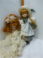 2 Porcelain Dolls