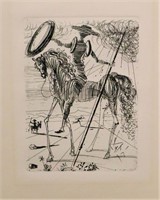 Salvador Dali "Don Quixote" Lithograph
