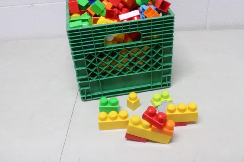 Crate with Mega Blocks