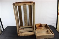 Assorted Wooden Boxes & Crate
