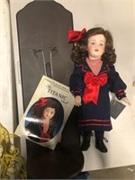 Danbury Mont Titanic doll with wall mount