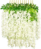 24 Pack Nisorpa Wisteria Artificial Flowers