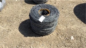 New roll of barb wire