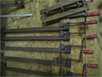 4 24" Heavy Duty steel I-bar clamps