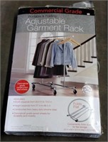 (E) Commercial Grade Adjustable Garment Rack. Box