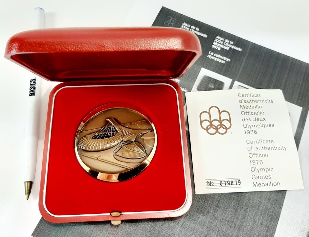 Médaille souvenir Jeux Olympiques 1976 à Montréal