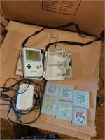 Nintendo game boy w/6games case &charger