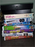 Lot of VHS movies: Scooby-Doo, Snow dogs,