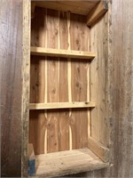Cedar bottom wood crate 48 inches long 24 inches
