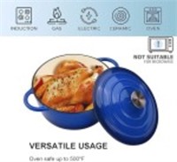 6 QT Enameled Cast Iron Dutch Oven