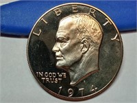 OF) 1974 s Ike dollar proof