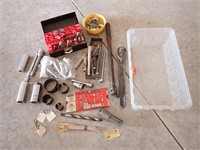 Router Bits & Other Various Items with Container
