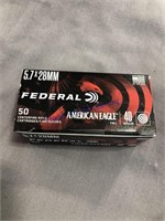 FEDERAL 5.7X28MM- 50 ROUNDS- 40 GRAIN