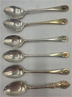 Sterling silver gold nugget Yukon Dawson spoons