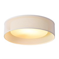 Close to Ceiling Lights, 14-inch White Flush