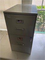 2 drawer file cabinet with key