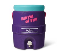 Igloo 2-Gallon Retro Party Water Jug Cooler, Purpl