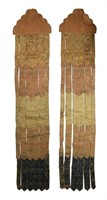 Pair of Chinese Silk Banners, 18th Century