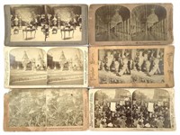 6 Stereo Views Columbia Exposition 1889, Paris