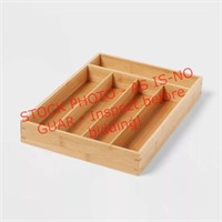 Brightroom bamboo 5-compartment drawer organizer