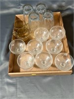 Cut glass goblets