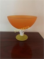 9 x 8 LG Orange & Green Bowl