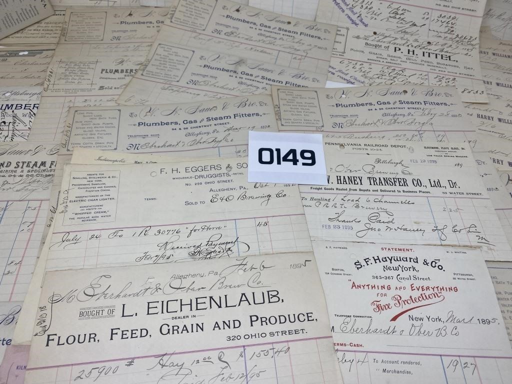 Old letterhead/invoice collection