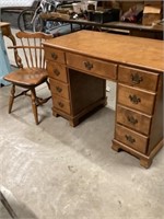 Desk and chair 43 x 21 1/2 x 30 1/4