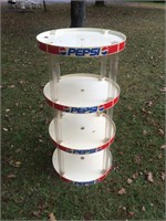 Vintage Pepsi Four Tier Round Shelf