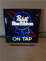 Pabst Blue Ribbon On Tap Neo Neon Beer Sign