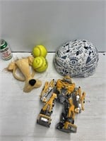 Kids toys and bicycle helmets