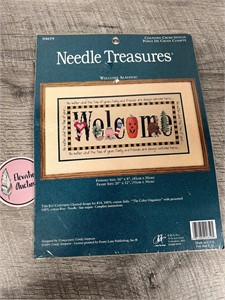 New counted cross stitch welcome kit