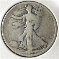 1927-S Walking Half Dollar
