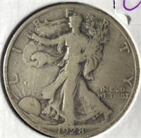 1928-S Walking Half Dollar Fine