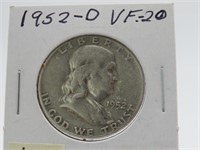 Franklin Half Dollar 1952 D