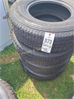 (4) 225/75 R15 Power King Tires (New)