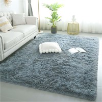 8x10 grey/blue Soft Shaggy Rugs