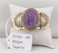 Bracelet: Purple Mojave Turquoise, Sterling Silver
