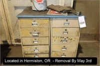 LOT, (2) 6-DRAWER CABINETS W/CONTENTS