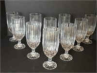 Set of 10 Crystal Water Glasses