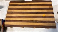 Multicolored wood cutting board