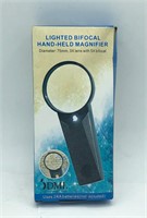 Healthsmart Lighted Bifocal  Hand-Held Magnifier
