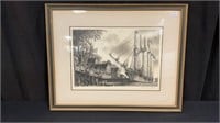 Alan Jay Gaines Etching, Signed, Numbered