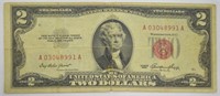 1953 TWO DOLLAR RED SEAL
