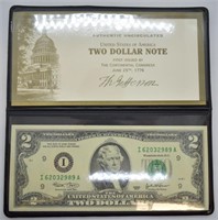 GEM TWO DOLLAR BILL