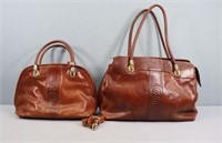 (2) Marino Orlandi Italian Leather Purses