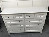 Mission Style Dresser with Mirror Painted Mahogany