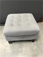 Grey Upholstered Ottoman